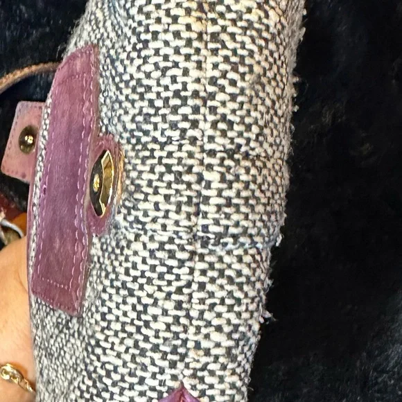 Coach Y2K Vintage Tweed Demi Hobo Flap - Picture 9 of 13